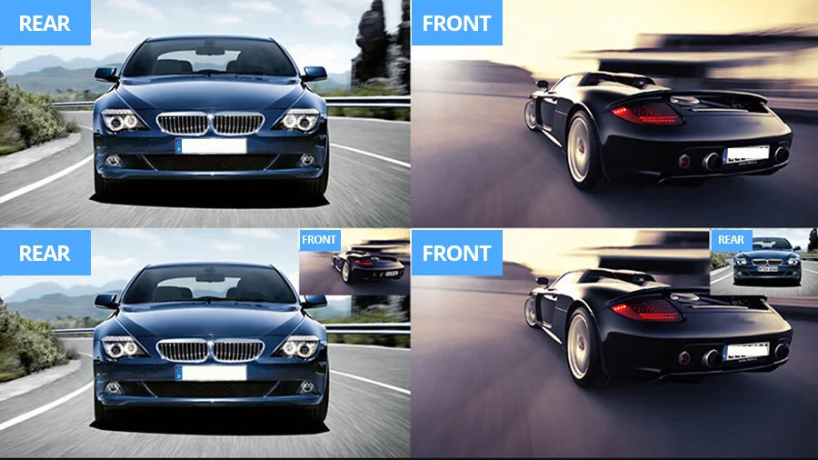 Dashcam 4.3 Inch Mirror FHD 1080P Camera Dual Lens DVR  Rearview Mirror Dash Camera Car Video Recorder Auto Black Box Car Dvr