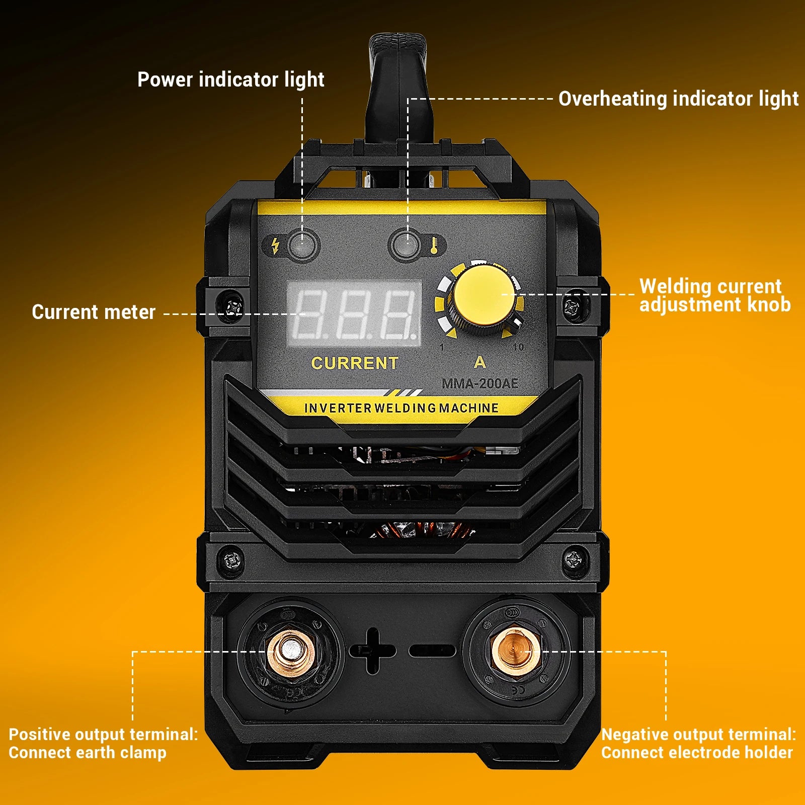 DEKO MMA Series 5.8KVA Inverter Arc Electric Welding Machine 110V MMA Welder for DIY Welding Working and Electric Working