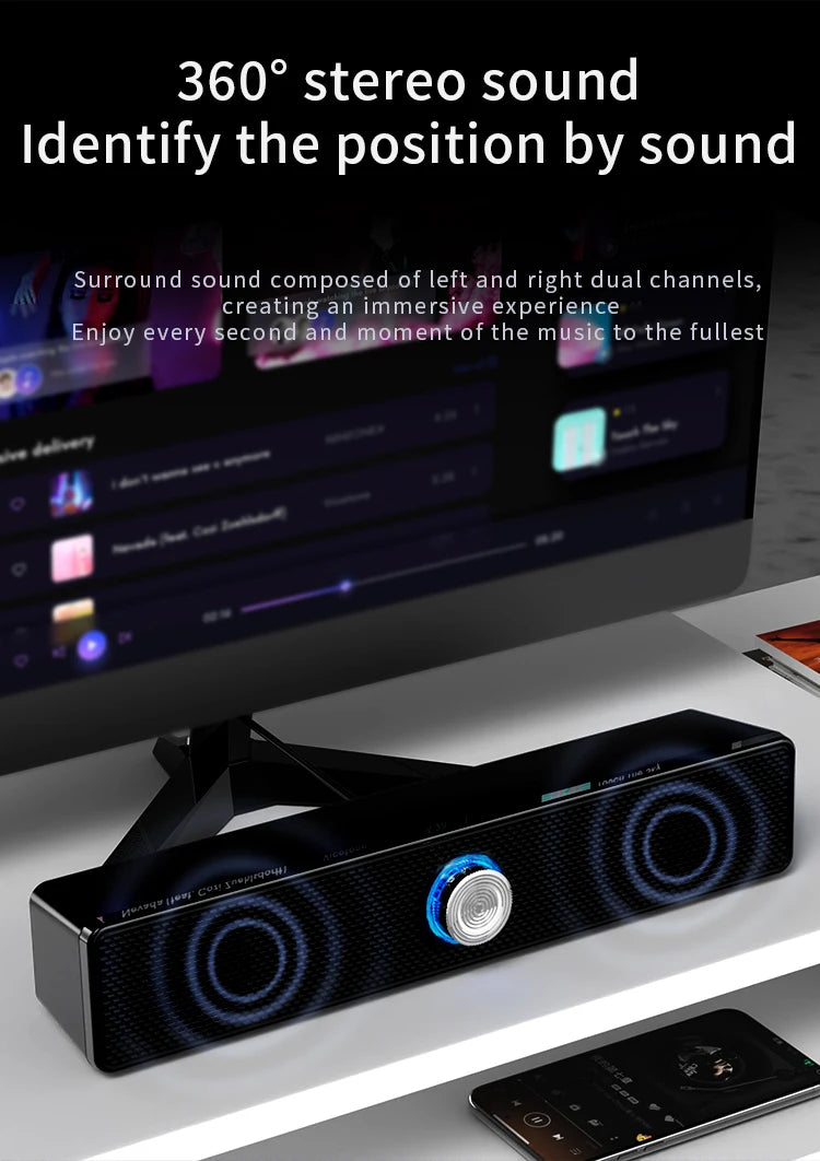 Surround Speaker Home Theater Sound System Computer Soundbar For TV Subwoofer Wired Stereo Strong Bass