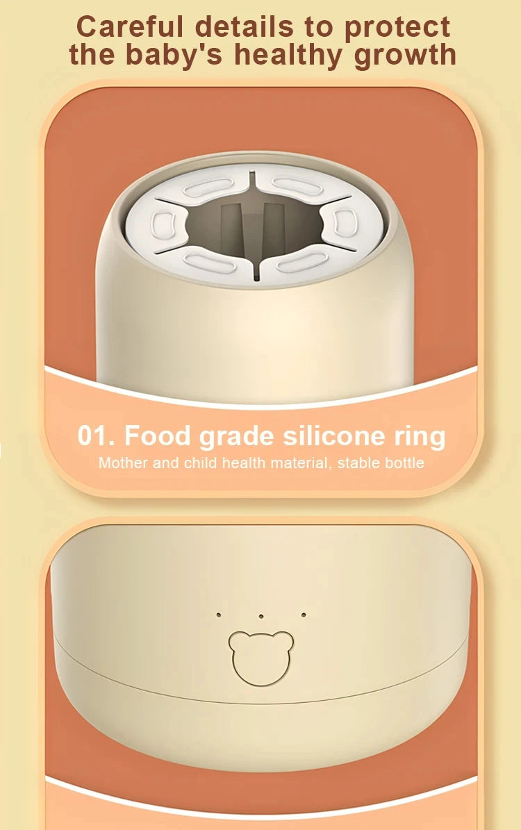 Mix up your baby’s milk on the go with this portable USB rechargeable baby bottle shaker—fast, convenient, and mess-free feeding!