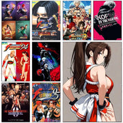 Game T-The King Of Fighters Poster High-definition Art Sticker Self Adhesive Waterproof Home Decoration