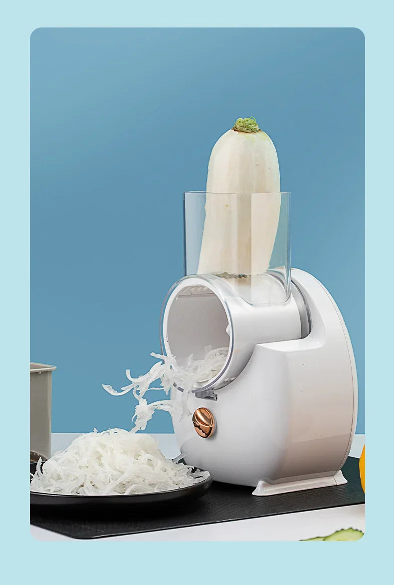 Vegetable Cutter 1PC Multifunctional Home Kitchen Electric Vegetable Cutter Vegetable Slicer Shredder Automatic