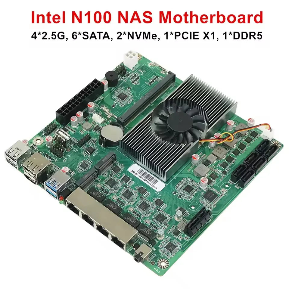 Build a powerful storage solution with the Topton NAS motherboard featuring Intel N150/N100 processors and support for 6-bay drives—ideal for reliable, high-performance network-attached storage with Low Power Firewall ITX Mainboard