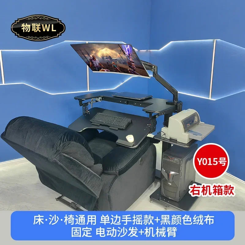 Computer desk bed notebook desktop computer desk bedside table lifting table lazy table cockpit suspension bracket