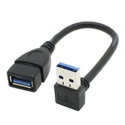 USB 3.0 Right / Left /Up/Down Angle 90 Degree Extension Cable Male To Female Adapter