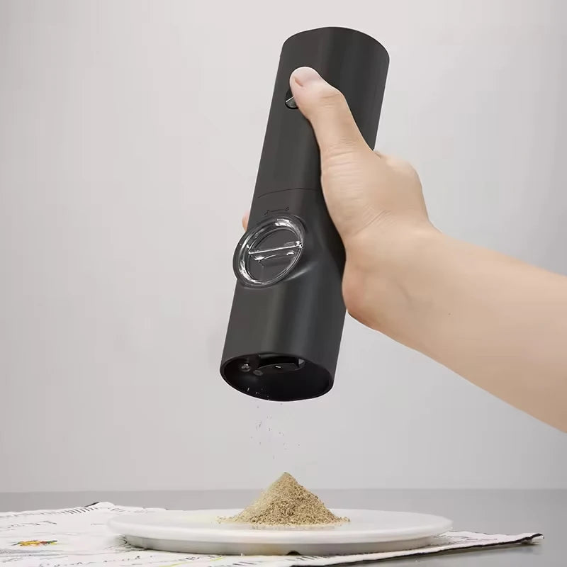 Elevate your kitchen game with this electric automatic salt and pepper grinder set—seasoning made easy and stylish!