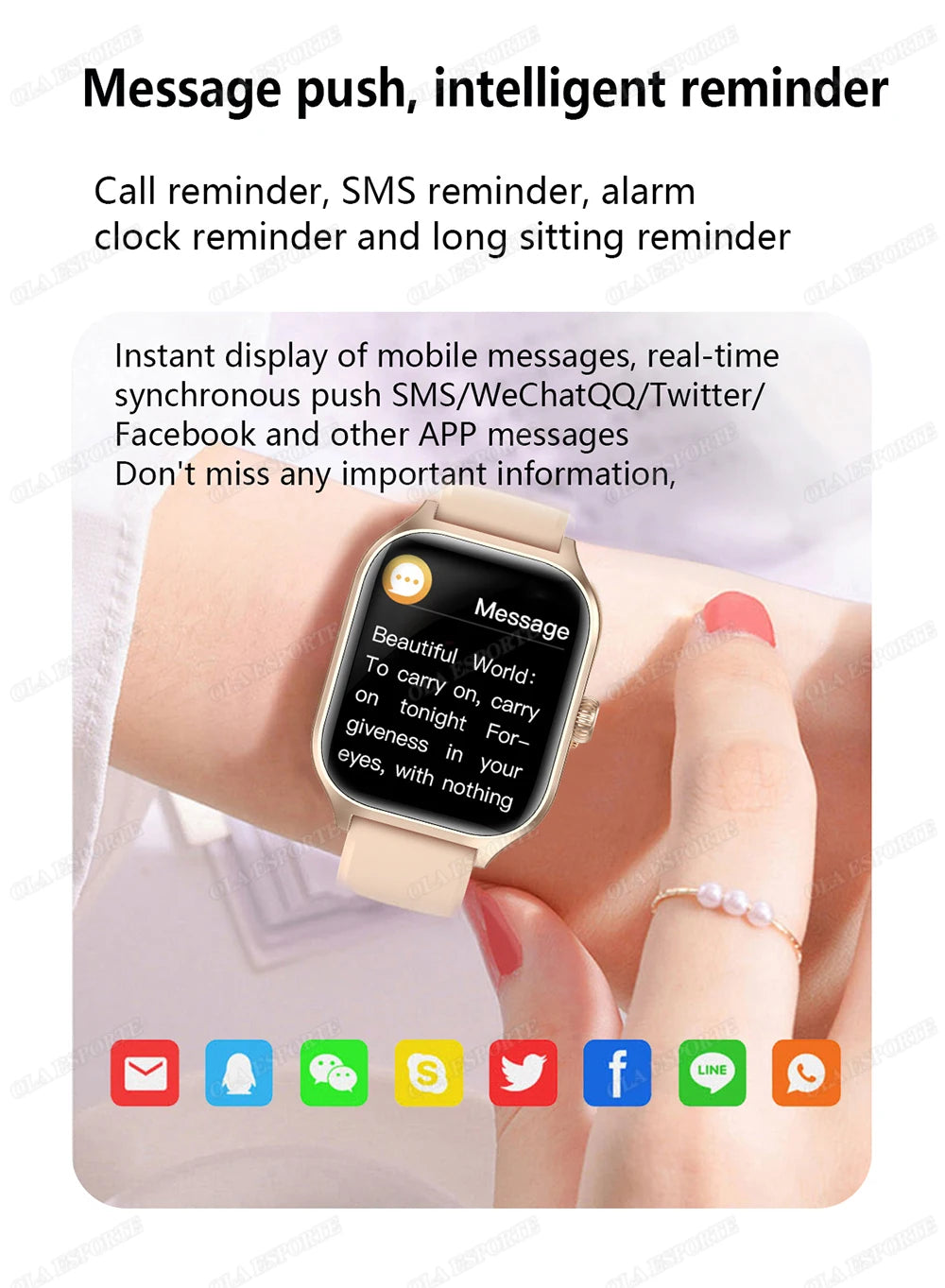Stay connected and stylish with this versatile smartwatch compatible with both Android and iOS devices!