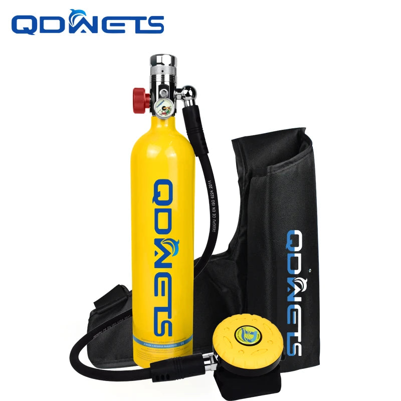 1L Scuba Diving Tank Professional Diving Equipment Underwater Breathing Scuba Tank Oxygen Cylinder 15-25 Minutes QDWETS