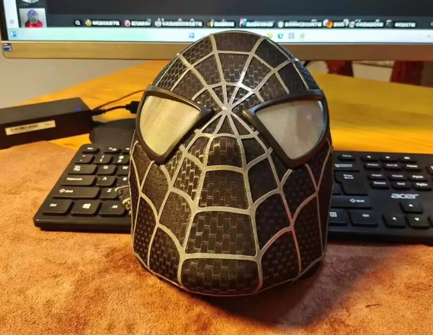 Superhero Cosplay Helmet Hard Shell Magnetic Visor, 3D Screen‑Print Fabric, Realistic Costume Accessory, Collectible Cosplay