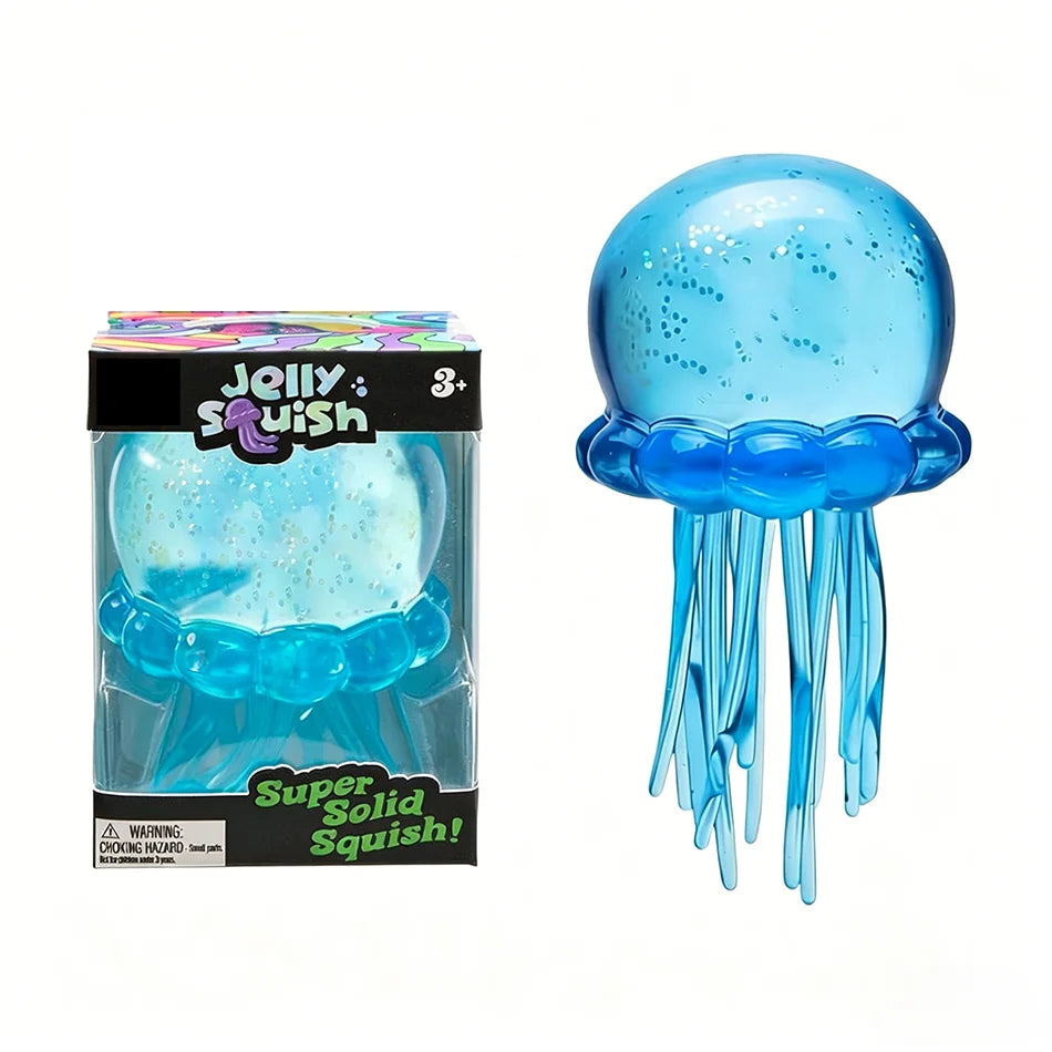 New Jellyfish Squishy Kneading Music Adult Stress Relief Squeeze Sensory Toys Decompression Simulation Jellyfish Party Gift