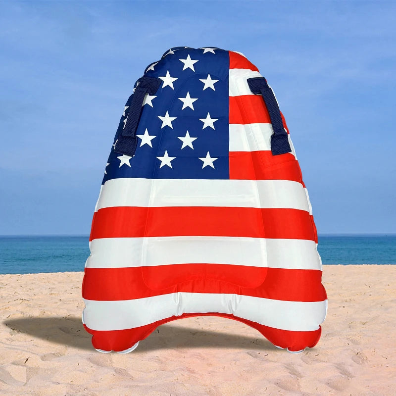 1pc Inflatable Half Star Surfboard PVC Portable Summer Swim Board Suitable For Beach Lake Pool Parties