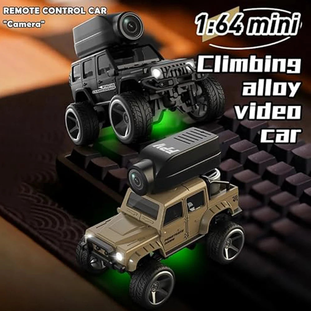 1:64 Mini RC Car KF32 Remote Contorl Vehicle Car with Camera WiFi APP Control High Speed Racing Stunt Cars Toy Gift for Kids