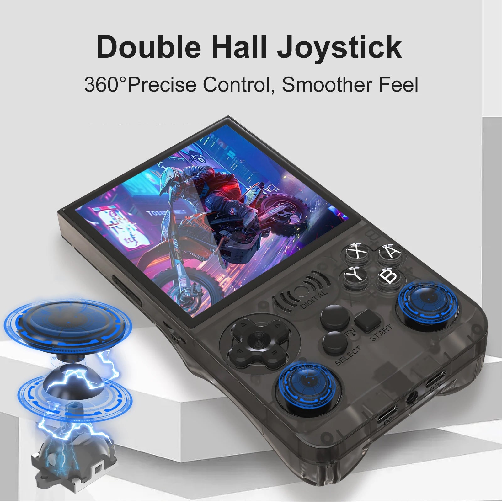 GAMINJA ANS13 4.0 Inch IPS Screen Retro Handheld Video Game Console 15000+ Games Built-in Linux Portable Pocket Gaming Console