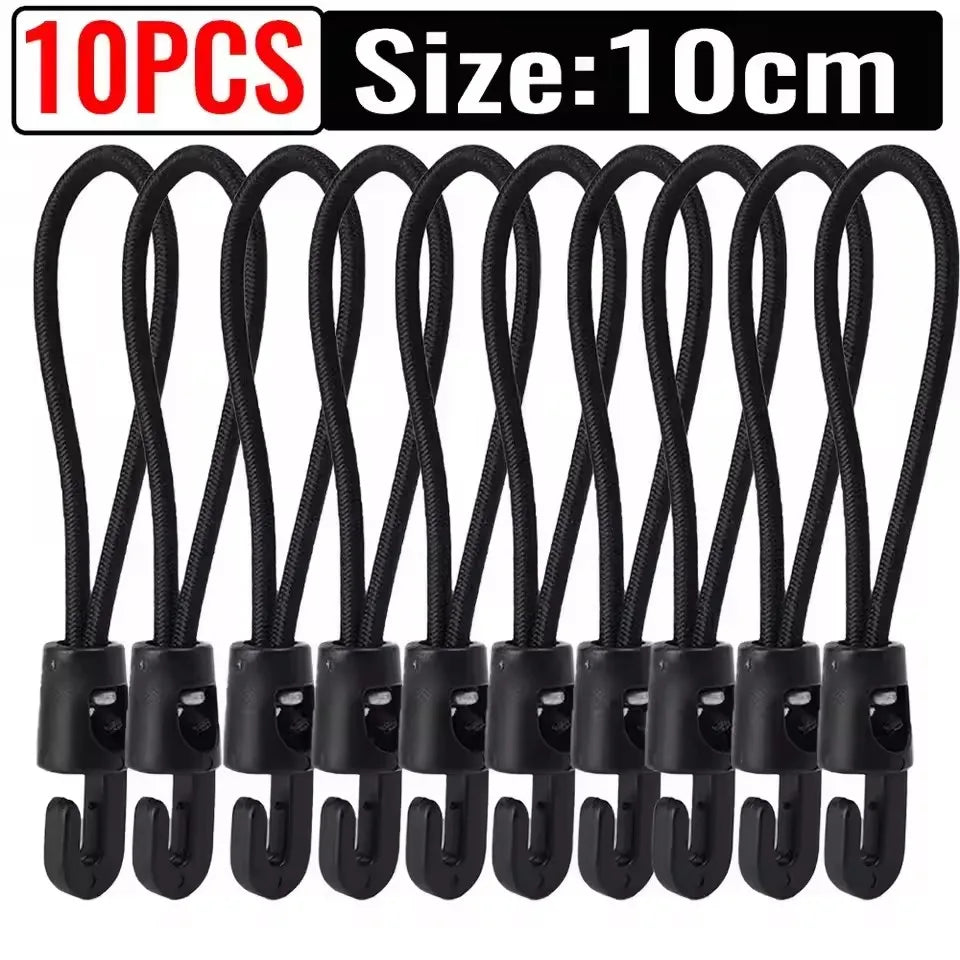 20/1pcs Elastic Strap Nylon Bungee Cord 10cm 15cm 25cm Durable Fixing Band for Flashlight Map Outdoor Backpacking Accessories