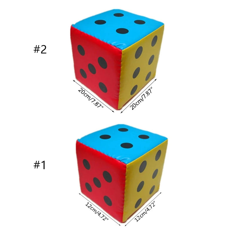 20/12cm Super Large Dice Colorful Six Sided Sponge Party Game Props Teaching Aid CORB