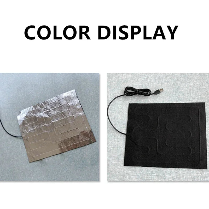 USB Heating Pad Electric Heating Film Hand Warmer Seat Heating Cushion Warmer Waterproof Pet Reptile Animal Heater Mat