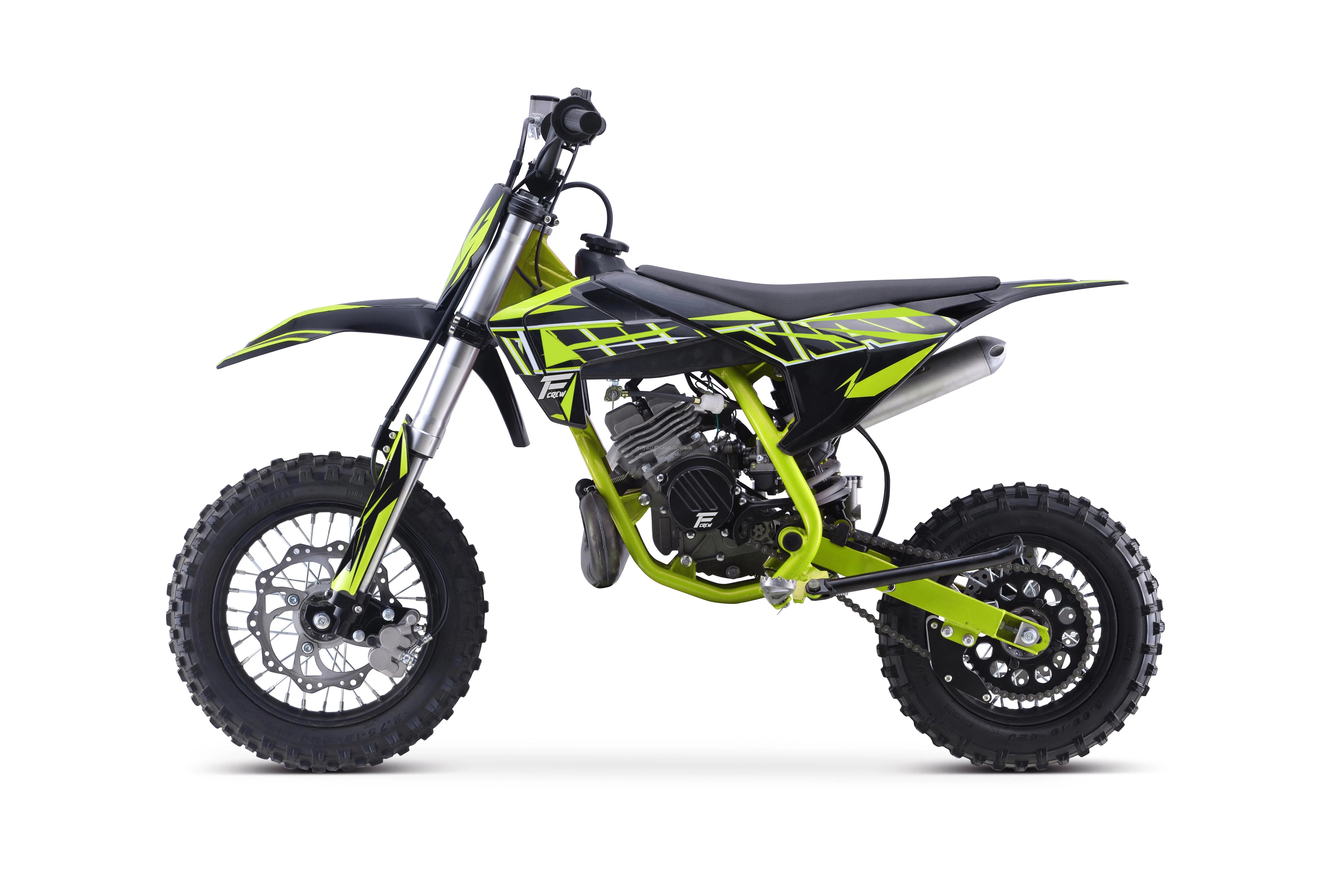 Perfect for young riders, this 50cc 2-stroke mini dirt bike features electric start and off-road capability—ideal as a pit bike for kids ready for adventure!