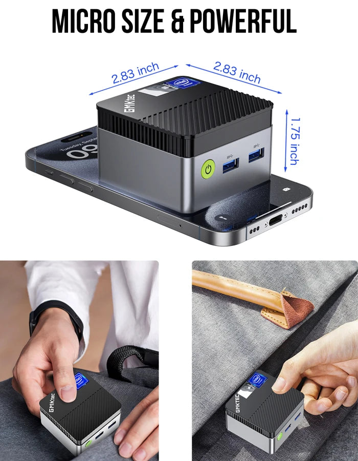 GMKtec Mini PC GMK G5 NUCBOX Intel N97 system Window 11Pro DDR5 4800MHz WIFI 5 BT 5.0 GMKtec Mini Pc