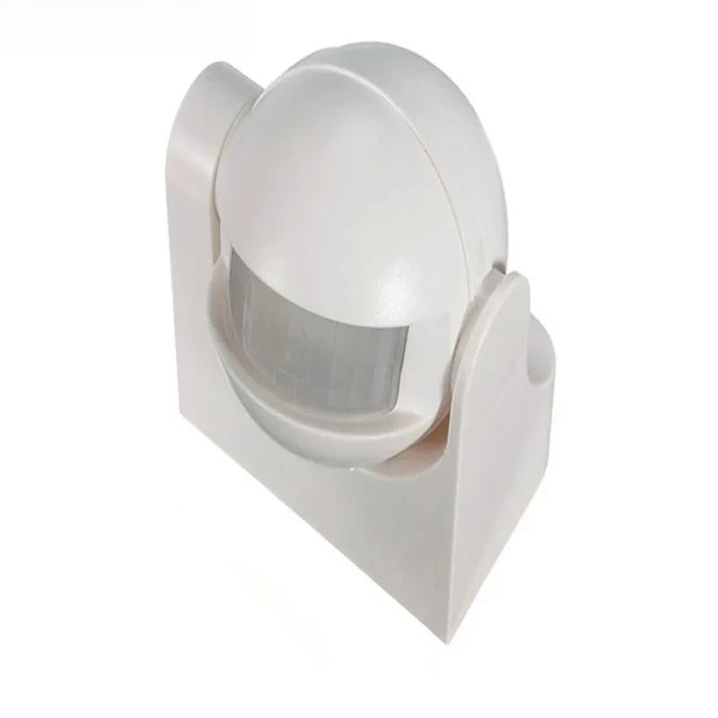 Secure and illuminate your outdoor space with this IP44-rated round mini PIR infrared motion sensor detector—featuring smart delay light switching for convenience and energy savings!