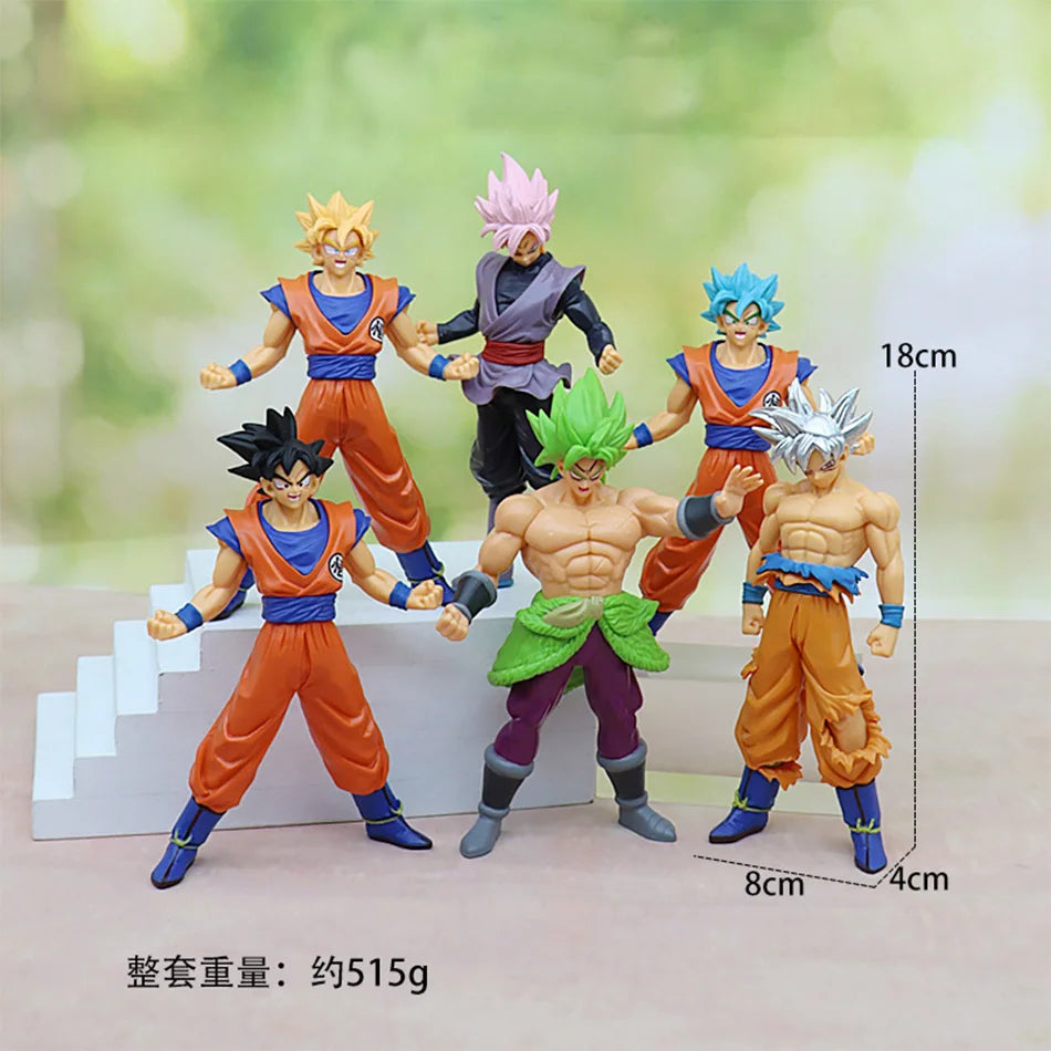 Anime Dragon Ball Z Super Saiyan Model Son Goku Scene PVC Action Figure 18cm Statue Collectible Toy Action Model Doll Kids Gifts