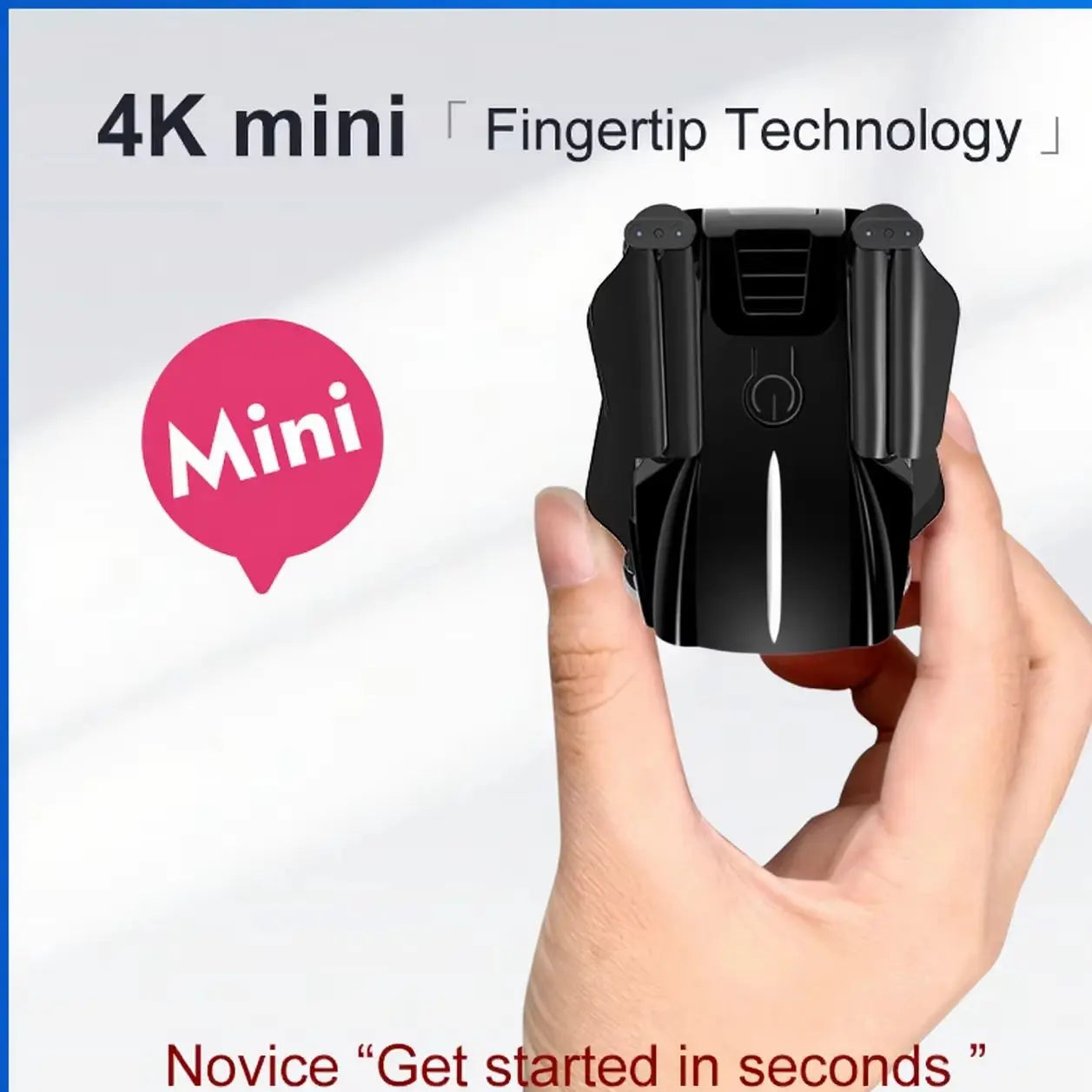 Black K11 Mini Finger Drone Pocket 4k Movie Lens RTF Foldable Brushless Quadcopter Wide Angle Anti Shake Camera Beauty Effect