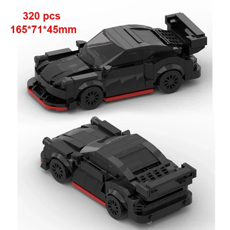 Technical Car Speed Racing Building Blocks Bricks Sets Sports Car MOC Garage City Vehicle Creative Toys For Kids