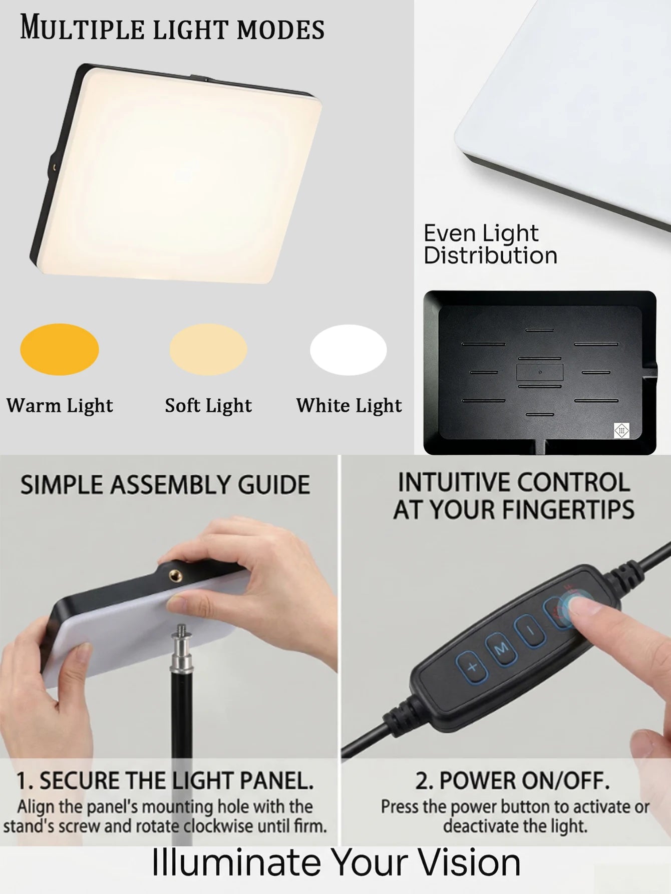 LUSB-charged LED fill light, slim design LED Panel Light, ideal for video conferencing and photography lighting