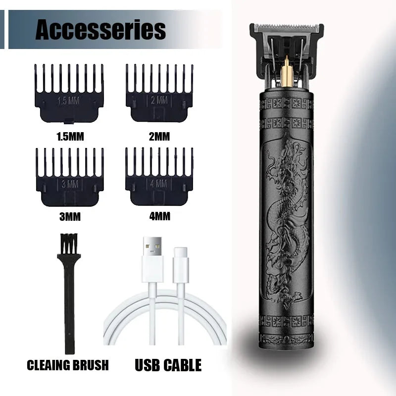 Get the perfect cut with this vintage electric hair clipper—rechargeable and designed for men who want sharp, clean trims anytime!