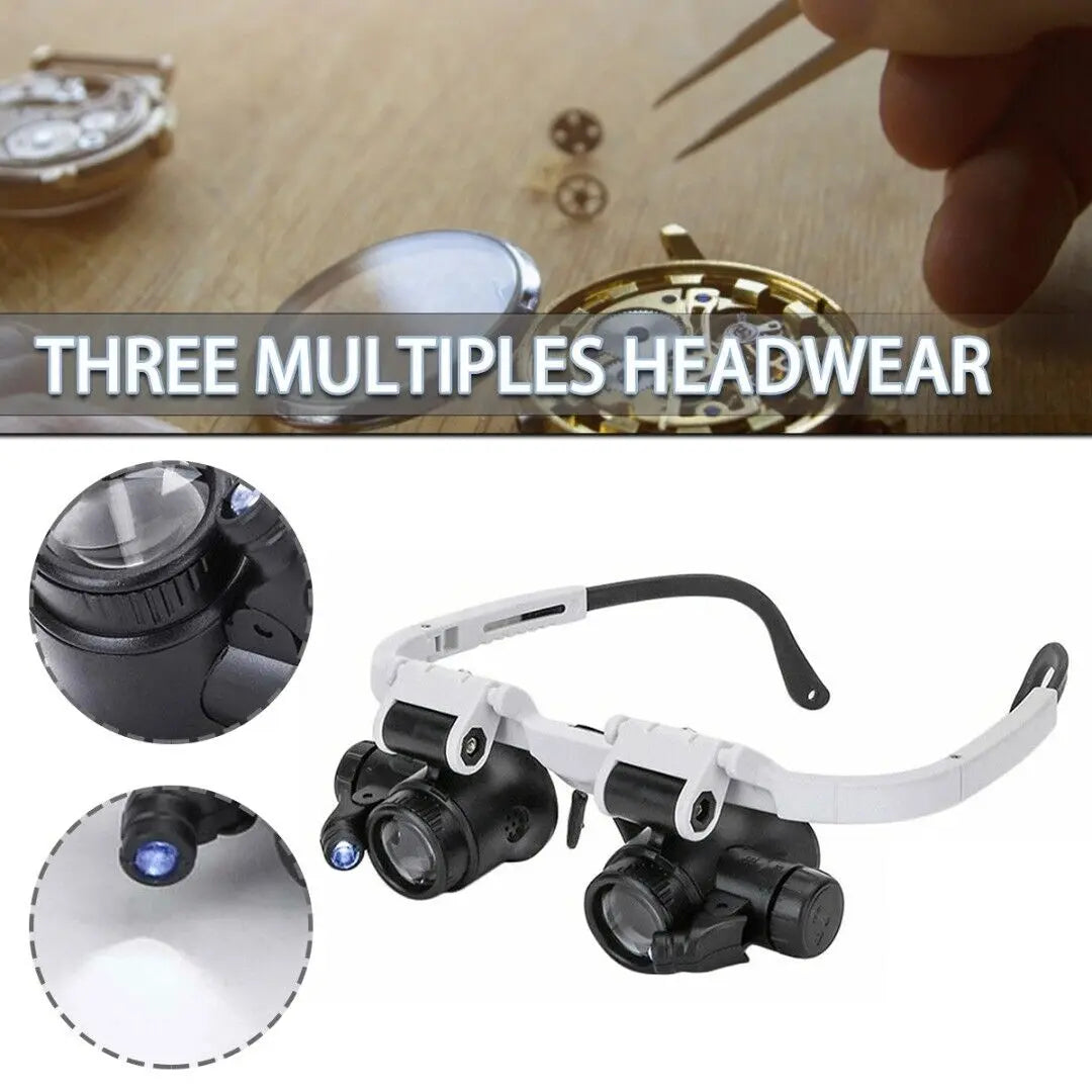 Watch- Jeweler Repair Magnifier Head-Mounted Headband Adjustable