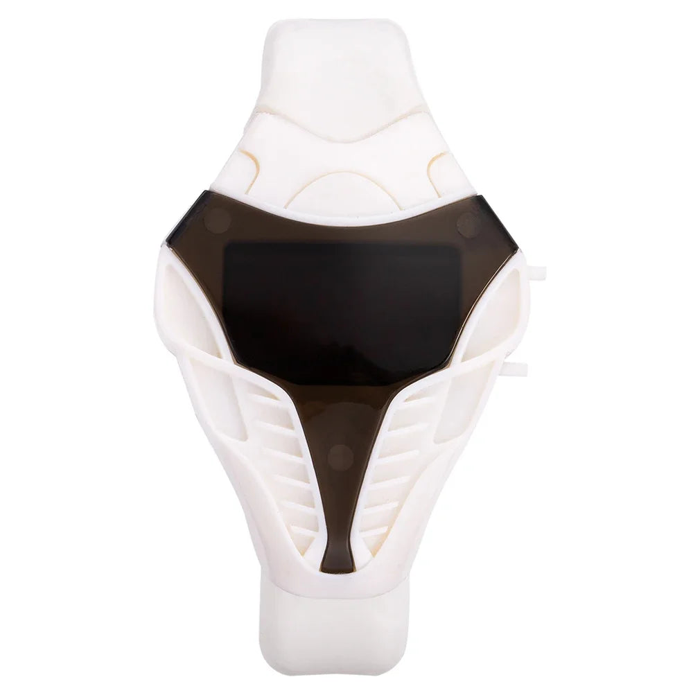 Fashion Men's Digital Watches Unique Design Snake Shape Dial LED Watches for Man Sport Electronic Wristwatch Clock Reloj Hombre