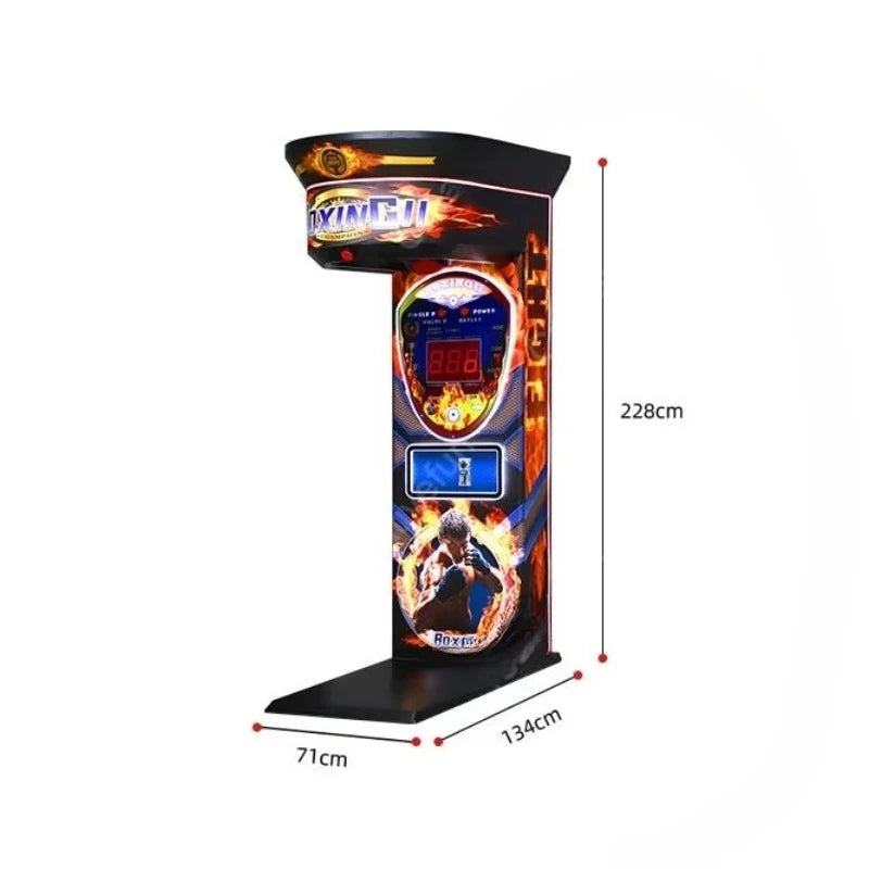 Commercial Adult Punch Boxing Arcade Machine Coin Operated Punching Game For Amusement Park Venue