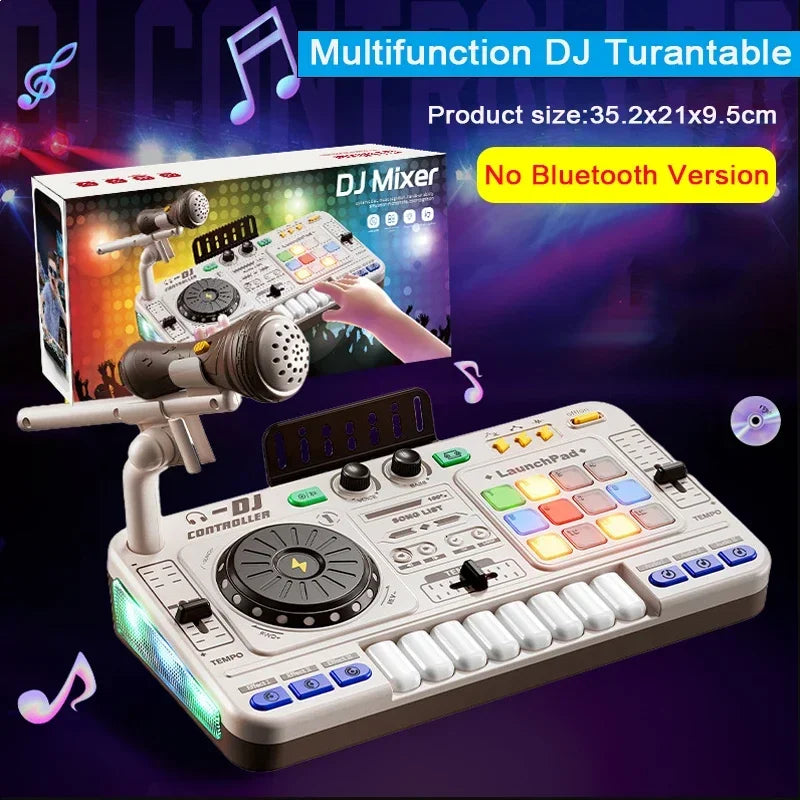 DJ Mixer with Microphone Electronic Piano Keyboard (KIDS)
