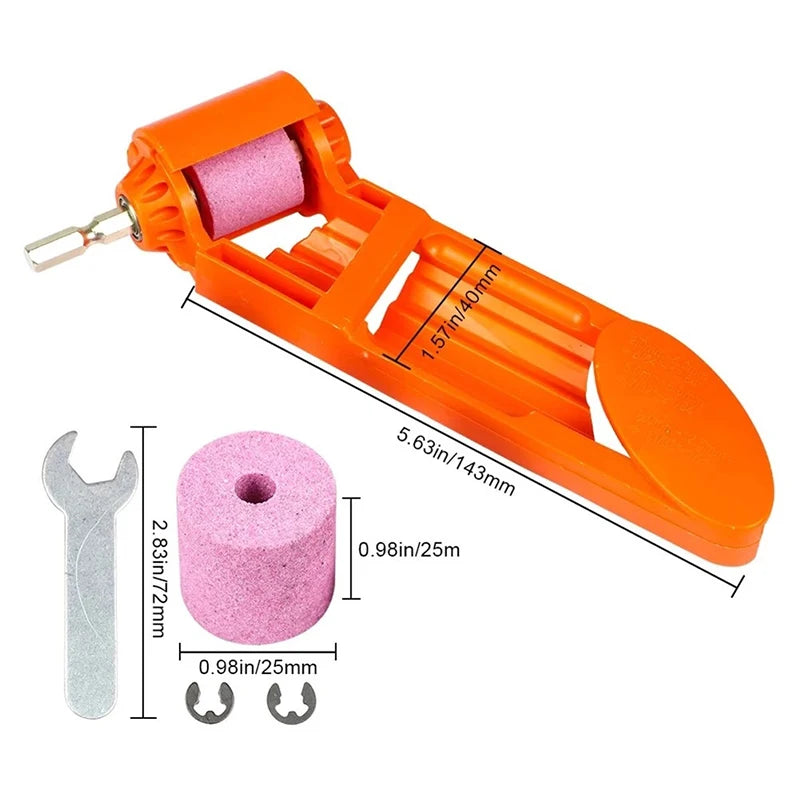 Portable Drill Bit Sharpener Corundum Grinding Wheel Tool Corundum Resisting Drill Polishing Grinder Wheel Tool 2.0-12.5mm Drill