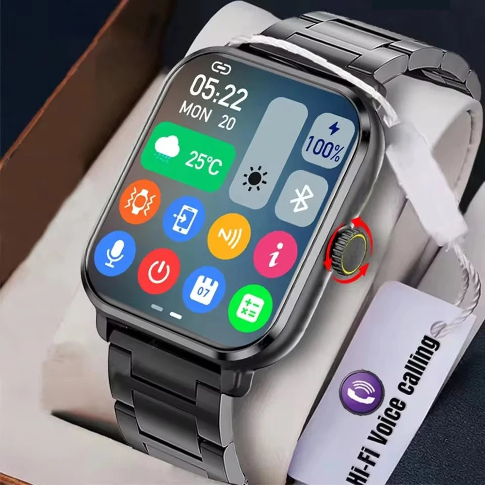 Stay connected and stylish with this versatile smartwatch compatible with both Android and iOS devices!