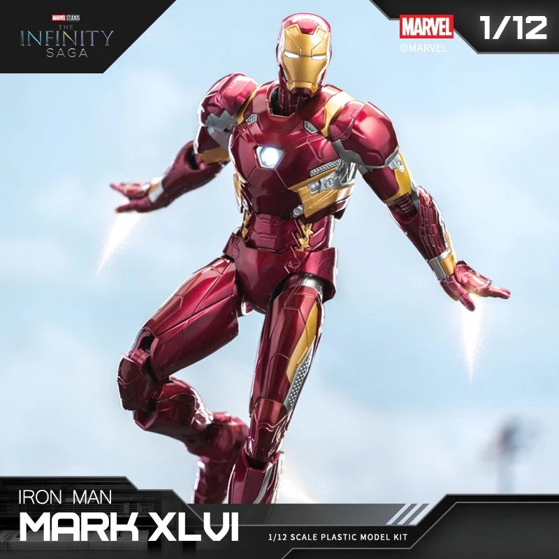 In Stock Fondjoy Iron Man Mk46 Assembled Model Action Figure 1/12 Iron Man Model Collectible Model PVC Model Boys Birthday Gifts