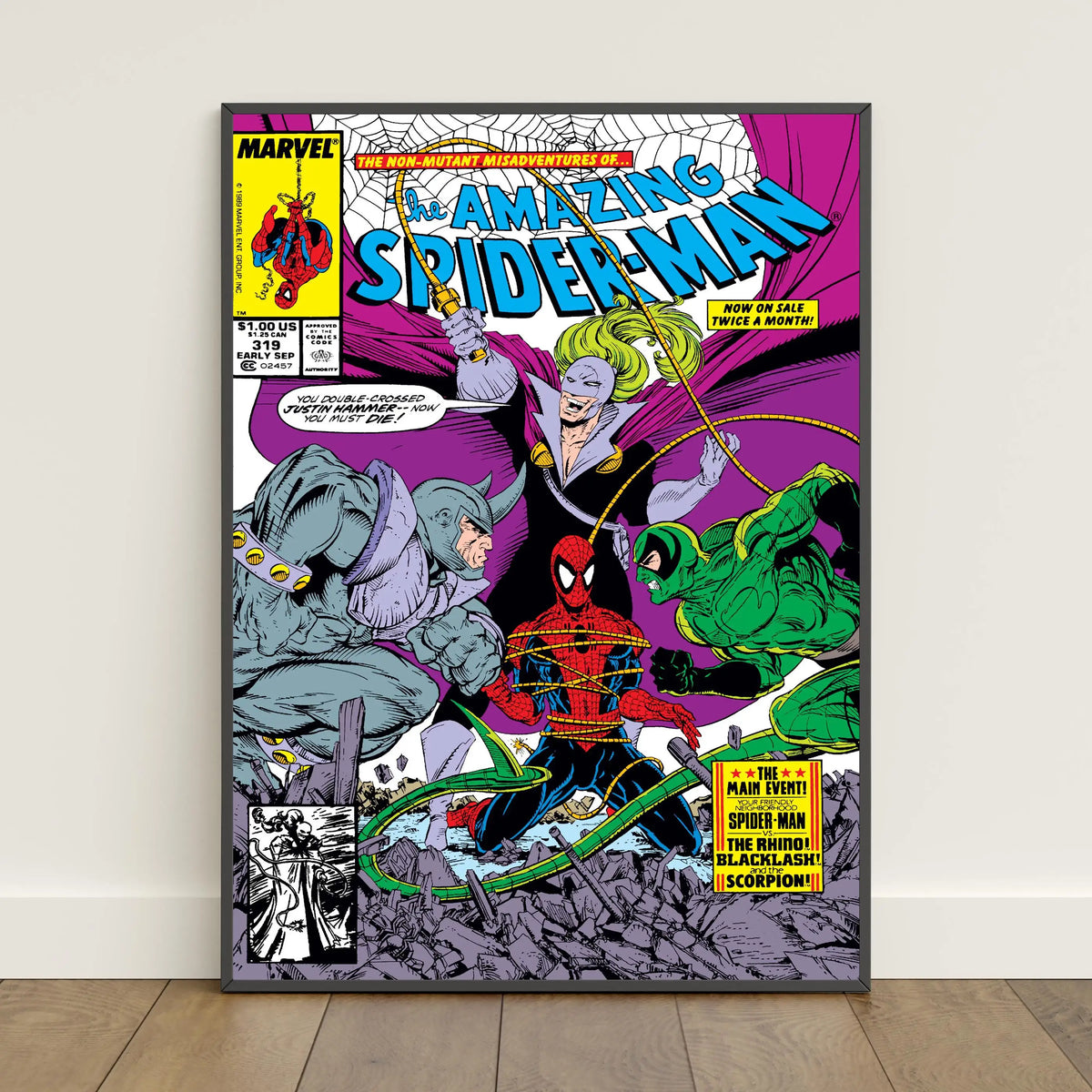 Spiderman Comic Book Covers Poster _ Peter Parker Wall Art _ Movie Canvas Print