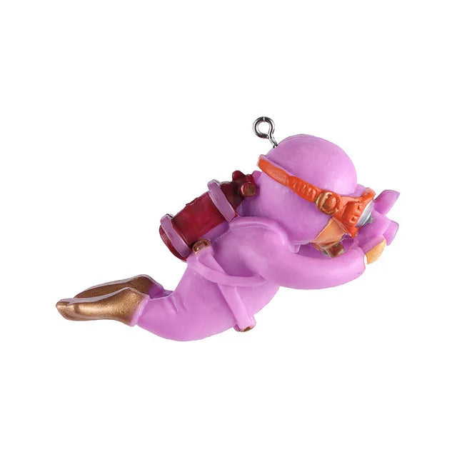 Fish tank Decoration Creative Floating Ornaments Small Figurines Complete Set Diver Blue Guy Underwater Scenery Bottom Figurines