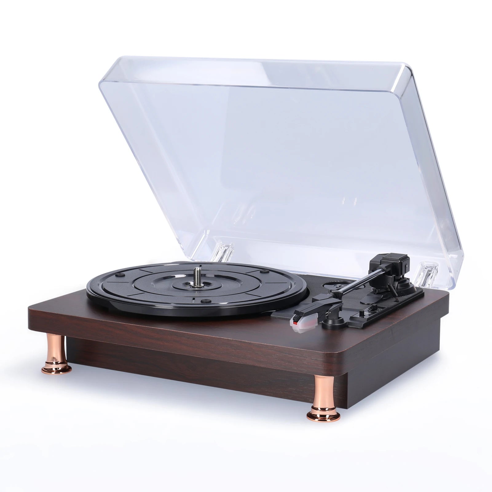 Retro Vinyl Record Player Record Player with Dustproof Cover Classic Nostalgic Style Record Player EU/US Plug Record Player
