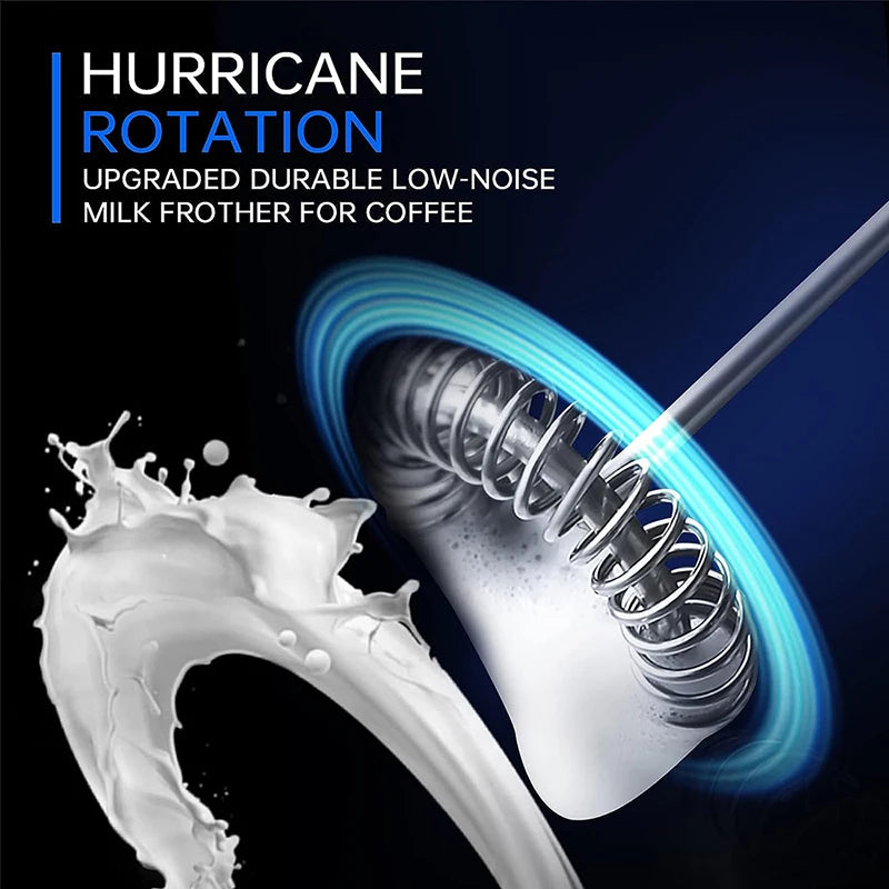 Electric Milk Foamer Coffee Whisk Mixer Mini Frother Handle Stirrer Cappuccino Maker Cooking Tools Blend Egg Beate