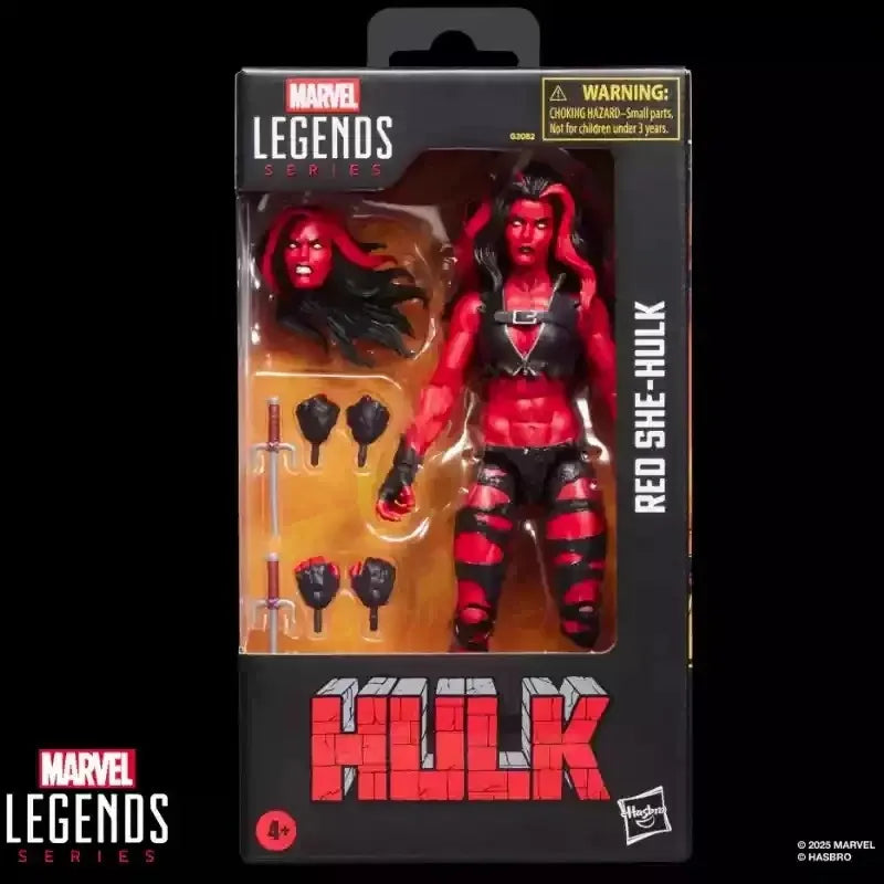 HASBRO Original Marvel Legends Series X-men Red She-Hulk 6 Inches Action Figure Gift Collectible Ornaments Gift