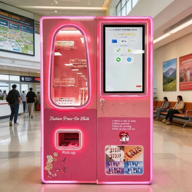Beauty 3D Art Nail Printer Vending Machine Smart AI Nail Printer With Mulit-ple Payment Method Nails Printing Machine Customized