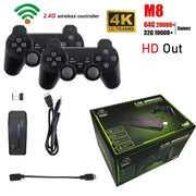 Video Game Console with Wireless Controller 4K 20000 Games 64 32GB Retro Games for PS1/GBA Boy