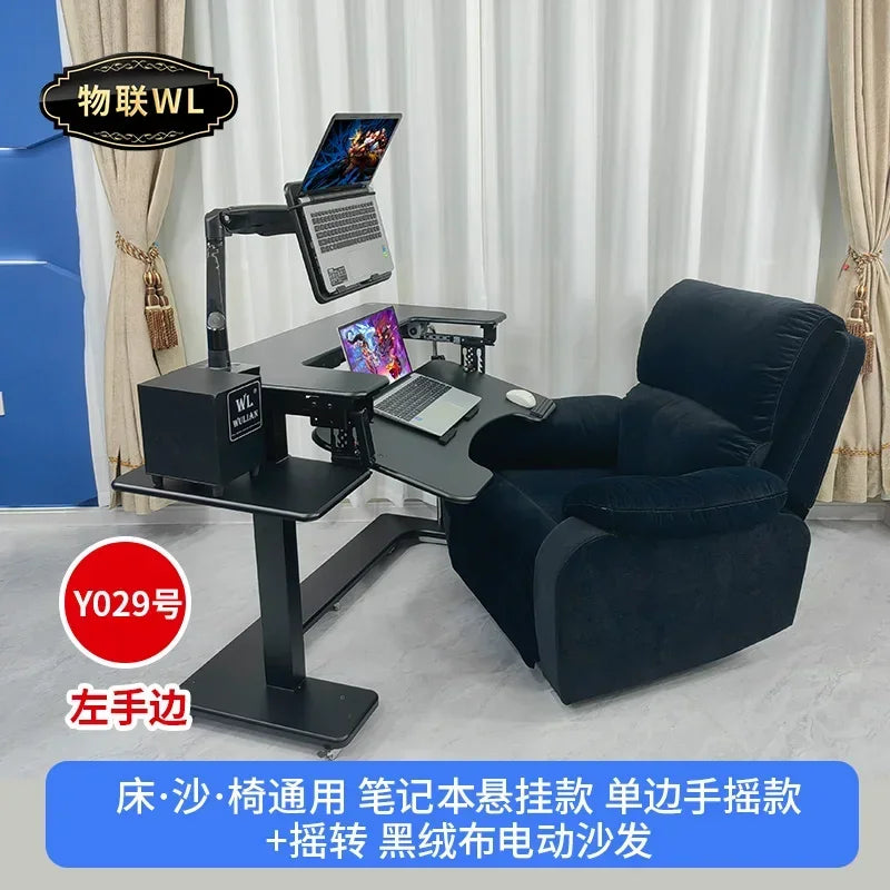 Computer desk bed notebook desktop computer desk bedside table lifting table lazy table cockpit suspension bracket