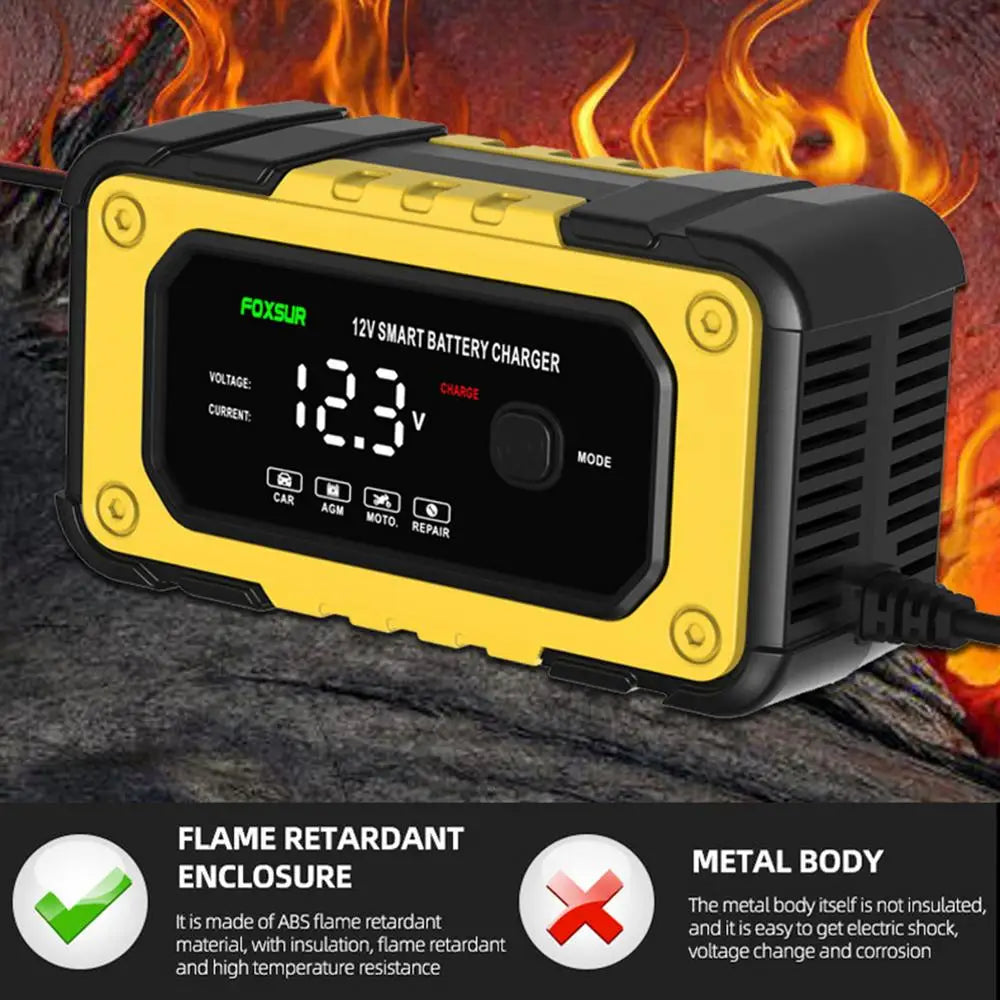 Stay charged and ready with this portable battery jumper starter power pack—featuring an LCD screen and powerful engine support for reliable jump starts anytime!