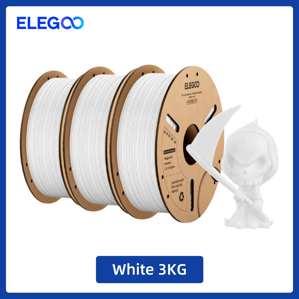 ELEGOO 1.75mm PLA Filament 1kg Plastic 3D PLA for 3D Printer Consumables Material for FDM 3D Printer NEPTUNE 3 PRO