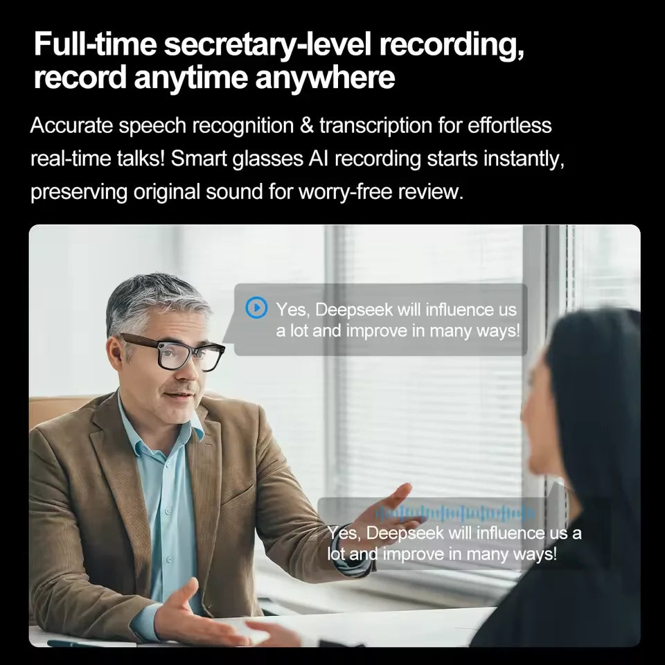 AI Glasses  Color-Changing Smart Translation Glasses  (Waterproof)