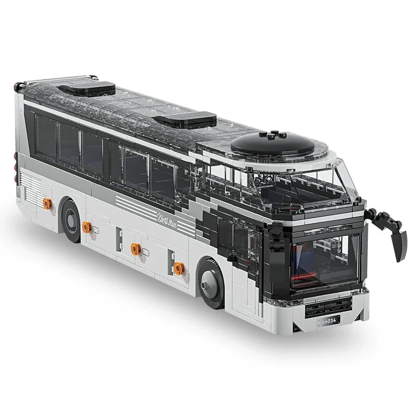 811PCS City Tour Bus Building Blocks Double-Decker Tourist Bus Model Bricks Desktop Ornaments Diy Puzzle Toys Holiday Gifts