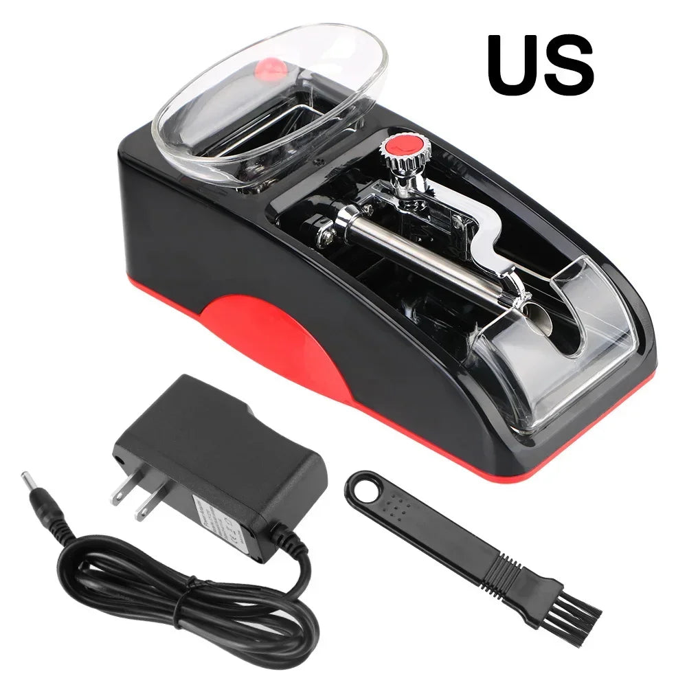 1PC Cigarette Rolling Machine Tobacco Roller Smoking Accessories EU US Plug DIY Injector Maker Smoking Tool Electric Automatic