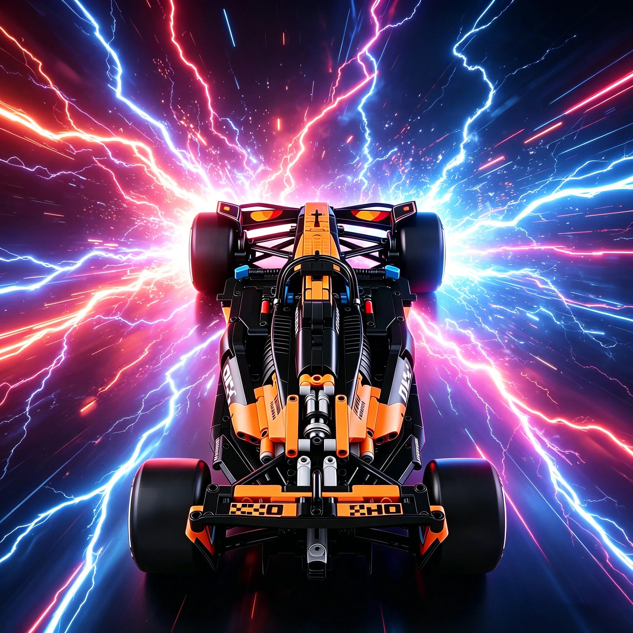 1675pcs New Technical Classic Series 1:8 Formula Team Racing Car Building Blocks Model Toy, Festival & Birthday Gift for Kids
