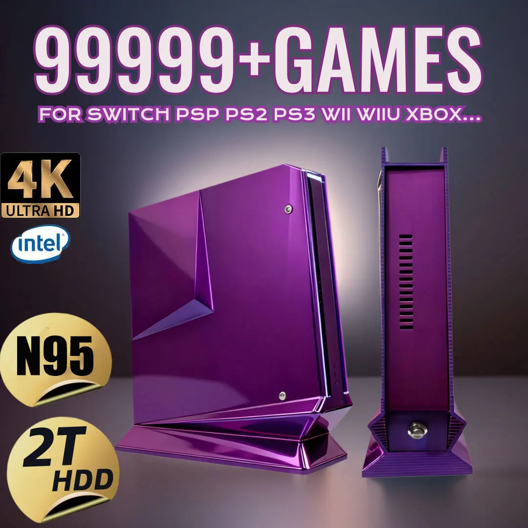 G3 Pro Retro Video Game Console Dual System with 99999+Games for SWITCH/PS3/WIIU/WII/PS2 60+Emulators 4K HD Wireless Controllers